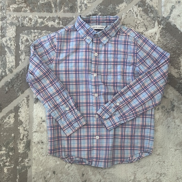 Janie & Jack Boys bundle of 3 button down shirts/ size 4 - Picture 9 of 11